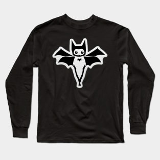 Fluttering Fantasies: A Delightfully Whimsical Bat Drawing to Steal Your Heart! Long Sleeve T-Shirt